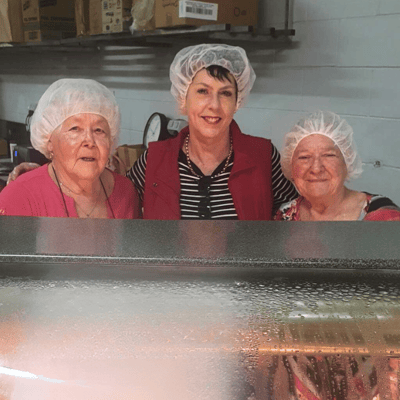 Angel Bay helping loaves-and-fishes