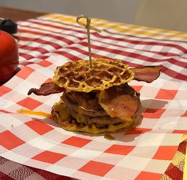 Breakfast for Dinner Burger