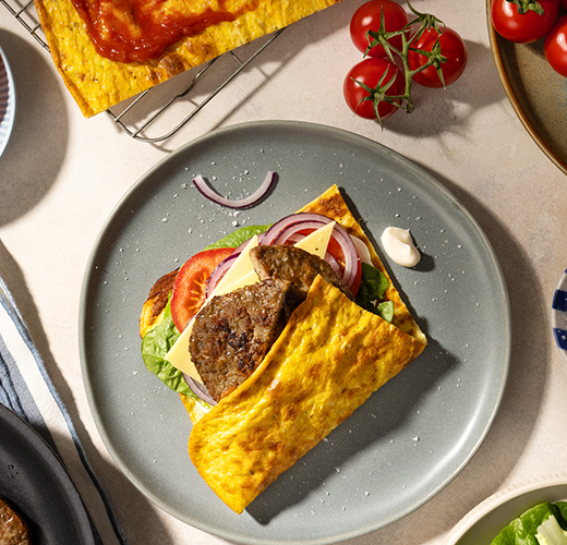 Protein-Packed Burger Wraps