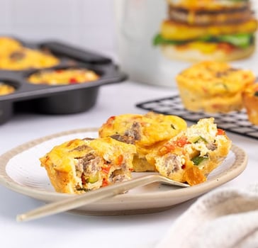 High Protein Mini Breakfast Quiches