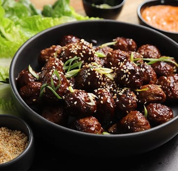 Korean Meatballs with Gochuchang Mayo