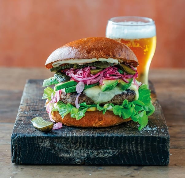 Angus Beef Burgers with Melting Mozzarella