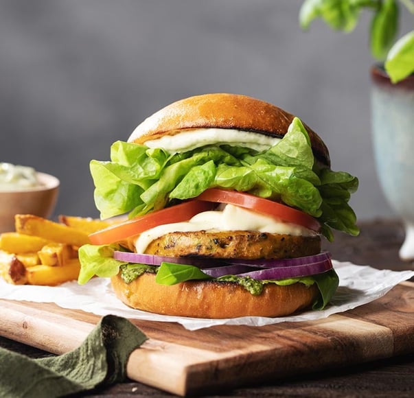 Caprese Veggie Burger