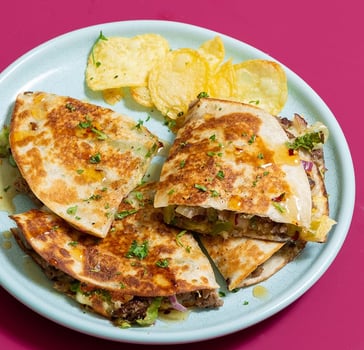 Crispy Beef Quesadillas