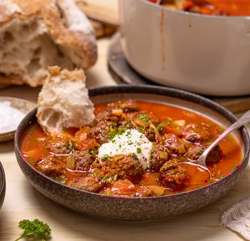 Goulash Meatball Soup