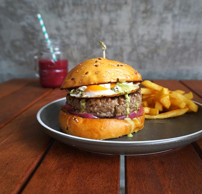 Gourmet Lamb Burger using Angel Bay Premium Lamb Burger Patties