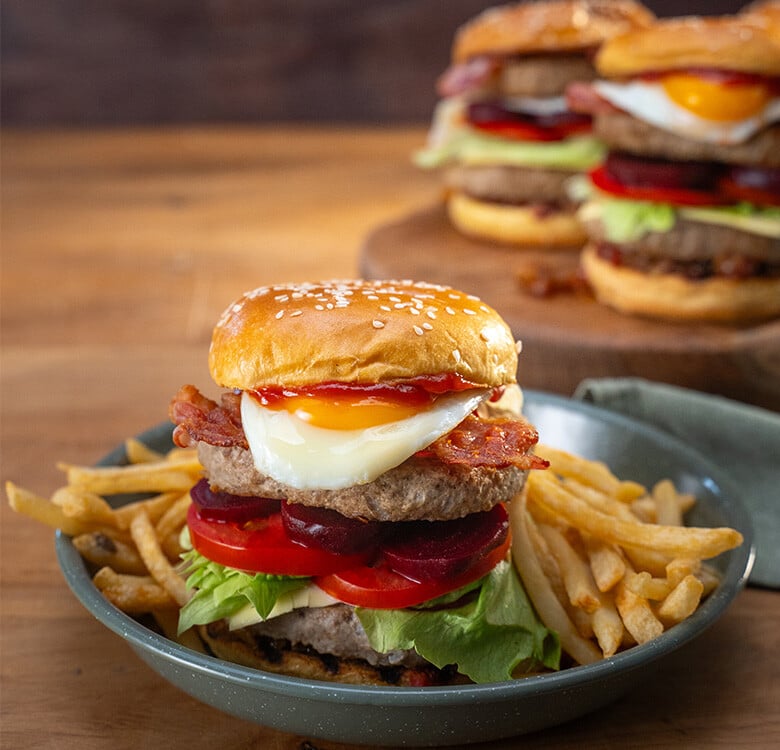 Kiwi Lamb & Bacon Jam Burger