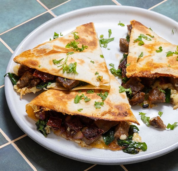 Loaded Chipotle Breakfast Quesadillas