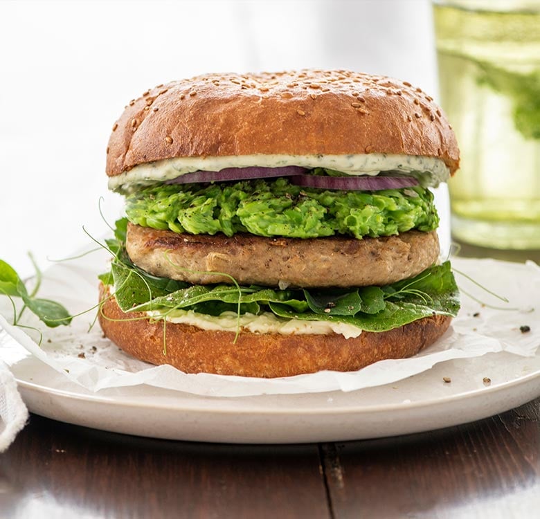 Pesto Lamb Burger