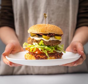 Spicy Beef Burger using Angel Bay Premium Angus Beef Patties