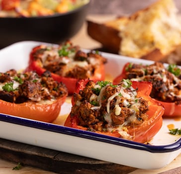 Stuffed Capsicum Burgers