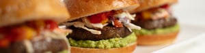 Sliders on a white plate - hero image