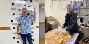 Angel Bay staff supporting local charity Loaves and Fishes.