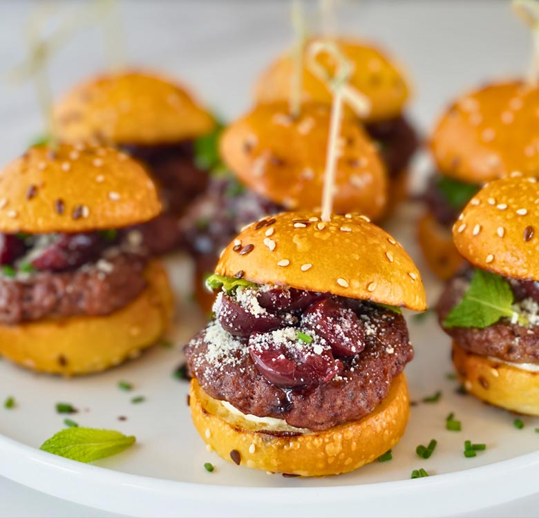 Beef and Balsamic Cherry Sliders