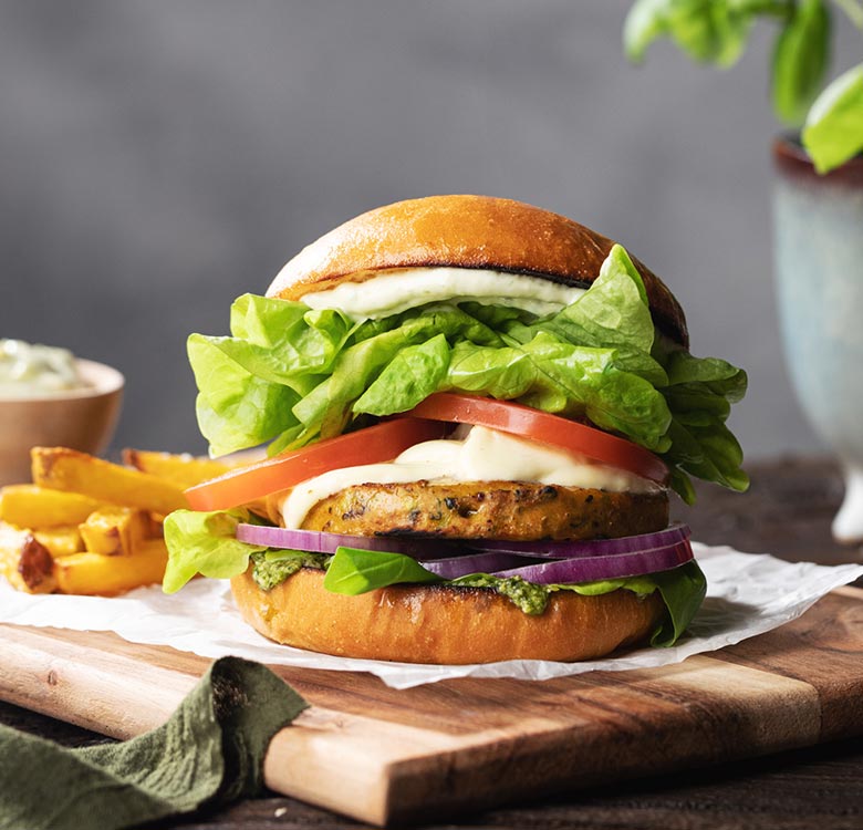 Caprese Veggie Burger