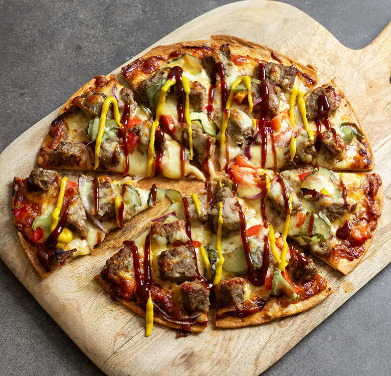 Cheeseburger Pizza