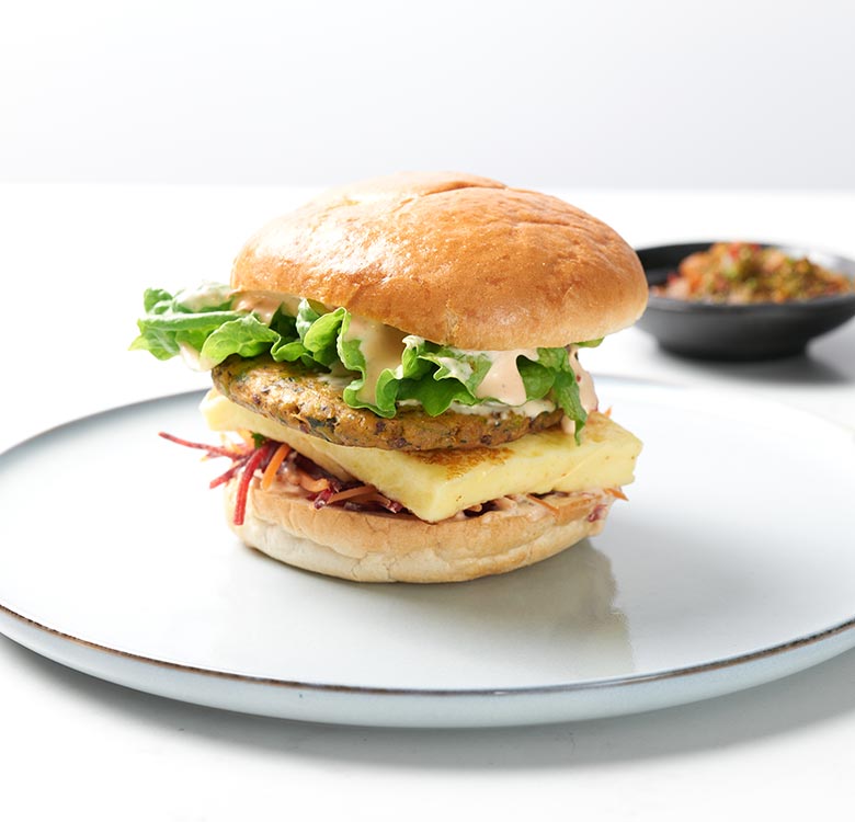 Chipotle Halloumi Veggie Burger